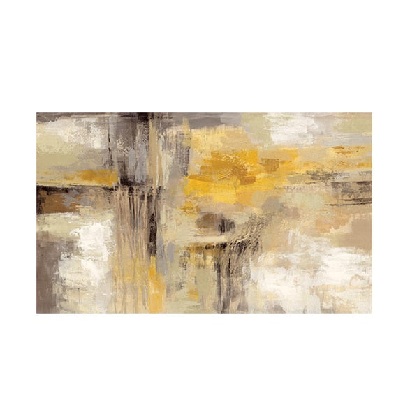 80X120CM Gold Abstract Oil painting on Canvas Scandinavian Posters and