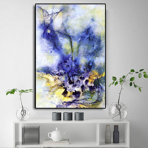 Colorful Landscape Abstract Oil Painting on Canvas Cuadros Art Posters and Prints Wall