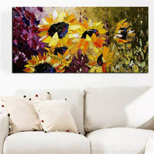 Modern Abstract HD Print Flower Van Gogh Sunflower Painting on Canvas Wall Picture