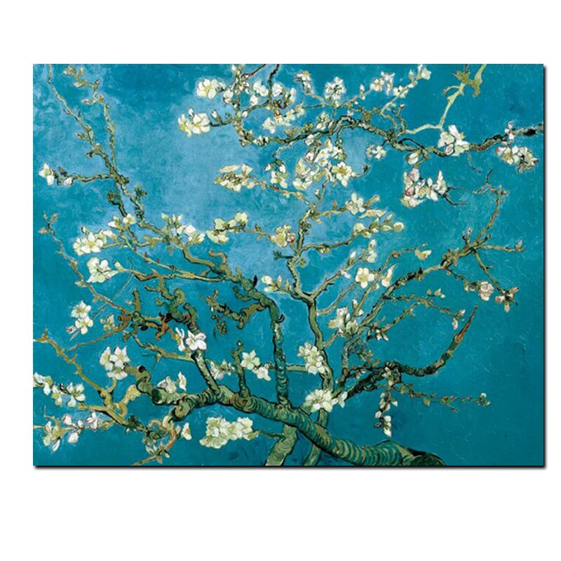 Van Gogh Blossoming Almond Tree Impressionist Oil Painting Wall Canvas Art Poster