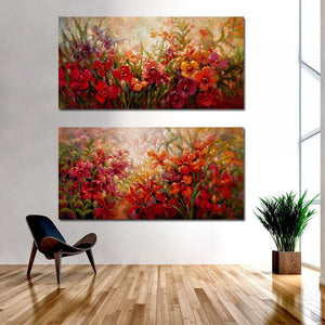 Natural Flower Oil Panting Print on Canvas Poster Scenery Landscape Paintings Scandinavian