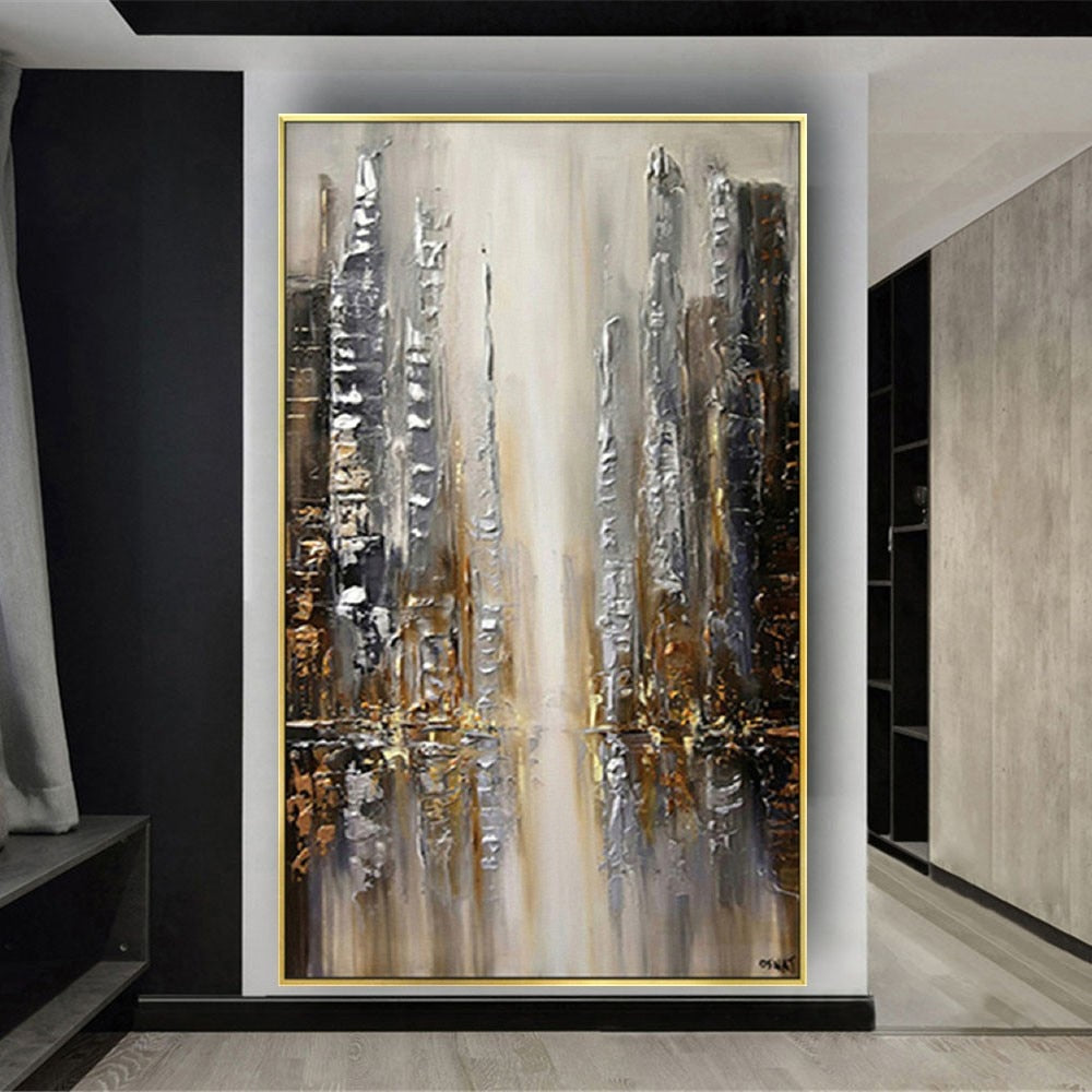 Abstract Handpainted Oil Painting Interior Wall Decor