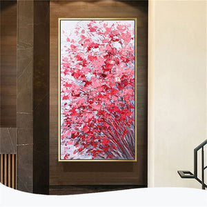 European wall painting art hand-painted oil painting delicate texture flower