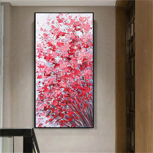 European wall painting art hand-painted oil painting delicate texture flower