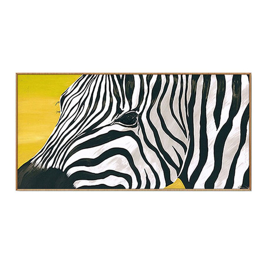 Handmade Modern Oil Painting African  Big Canvas Picture Zebra Poster