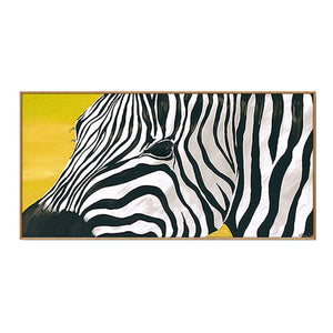 Handmade Modern Oil Painting African  Big Canvas Picture Zebra Poster