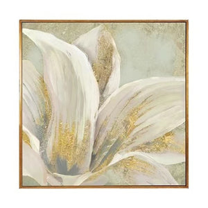 Hand-painted beautiful oil painting Nordic flowers lilies large flowers modern