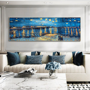 Van Gogh Monet Hand-Painted Oil Paintings Starry Night