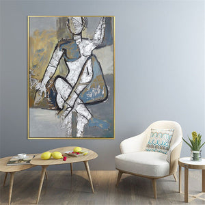 Hand painted Modern abstract Figures Art picasso Body