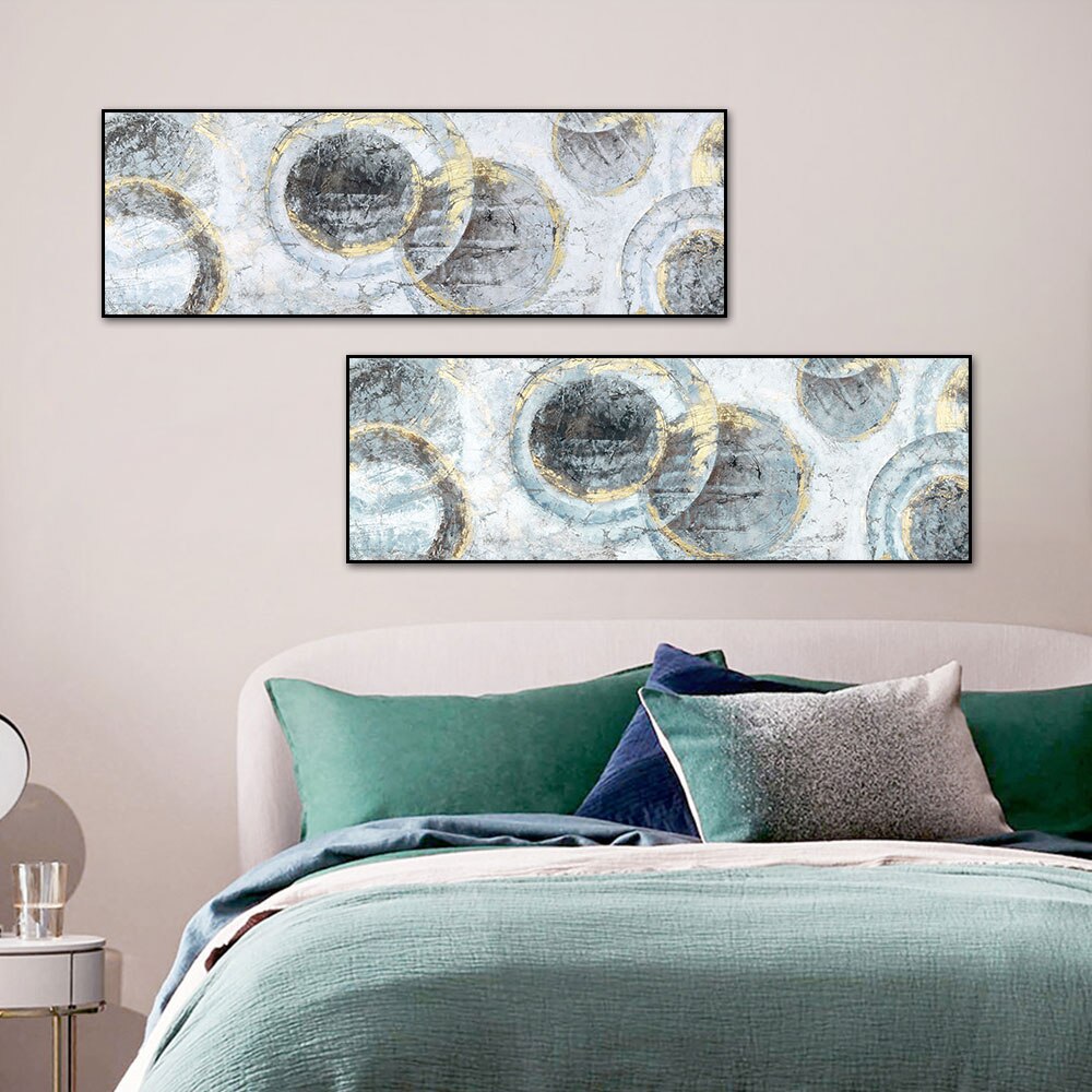 Abstract 3D Textured Oil Painting Printed On Canvas Modern Posters