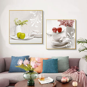 Restaurant Fruit Apple Posters and Prints Painting on Canvas Scandinavian Wall