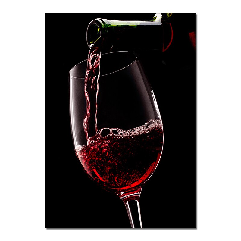 Abstract Red Wine Canvas Painting Modern Nordic Posters And Prints Wall Art Pictures