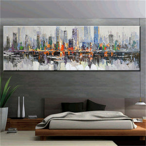 Large-Size 100% Hand-Painted Modern Oil Paintings