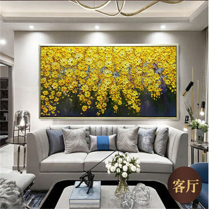 knife thick oil texture canvas painting for home living room decor