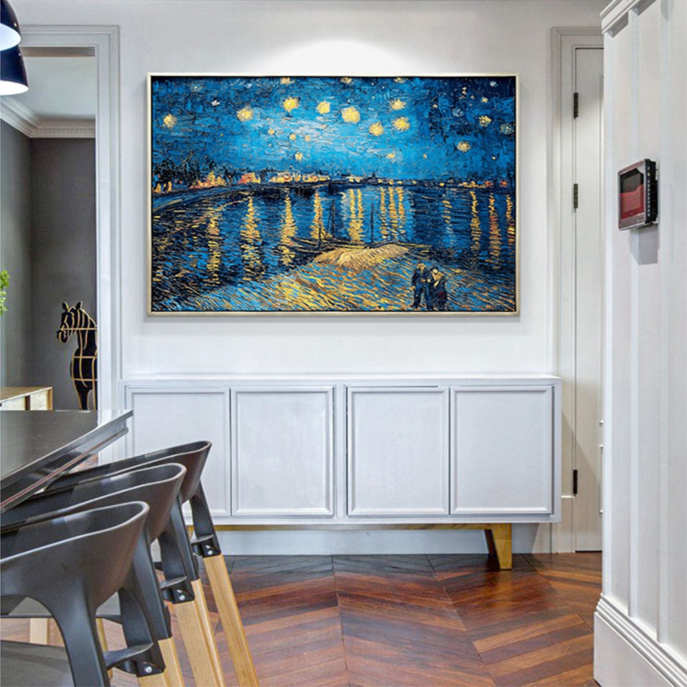 Van Gogh Monet Hand-Painted Oil Paintings Starry Night