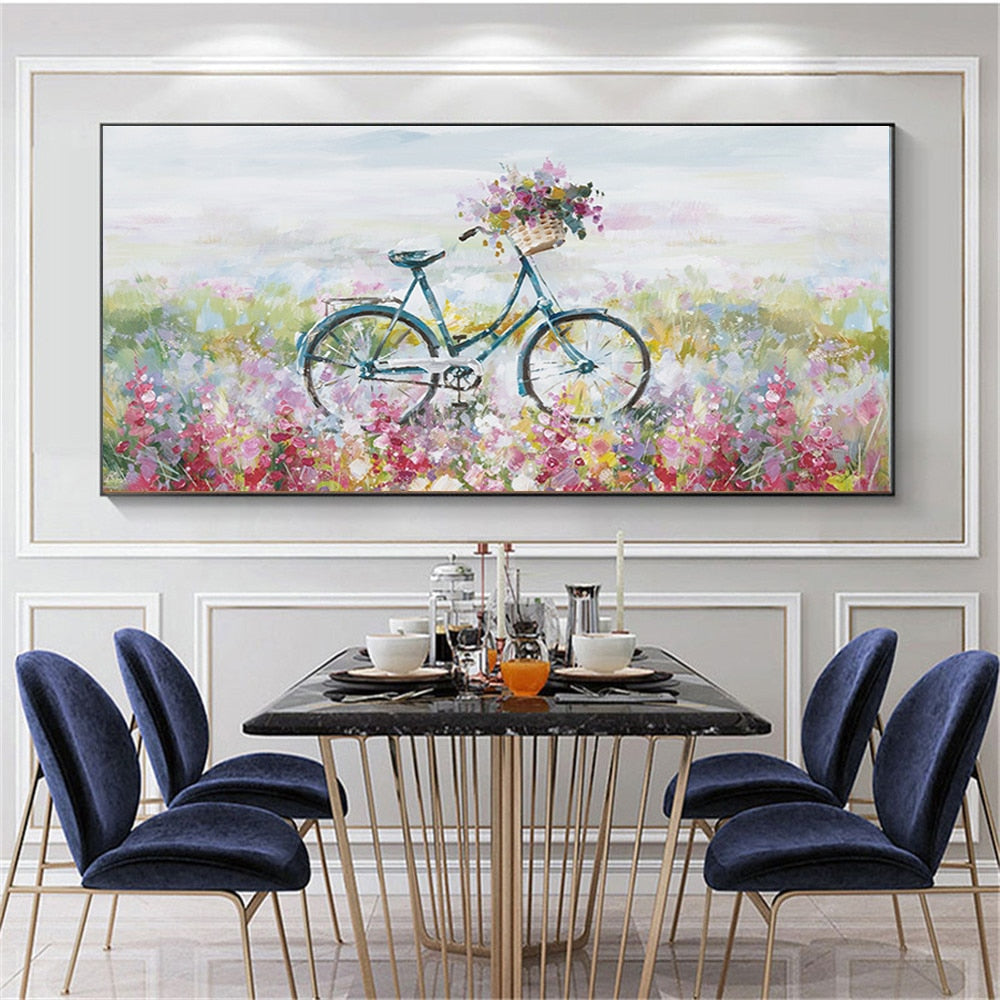 Monet 100%hand-painted beautiful oil painting flowers