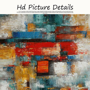 Abstract Colorful Oil Painting HD Prints And Posters On Canvas Garden Wall