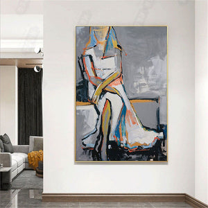 Hand painted Modern abstract Figures Art picasso Body