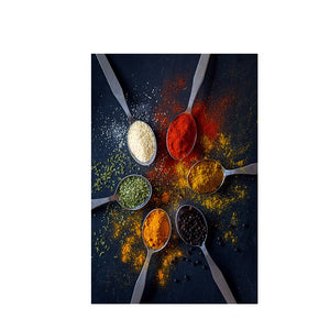 Grains Spices Spoon Peppers Kitchen Canvas Painting Posters and Prints Cuadros Scandinavian