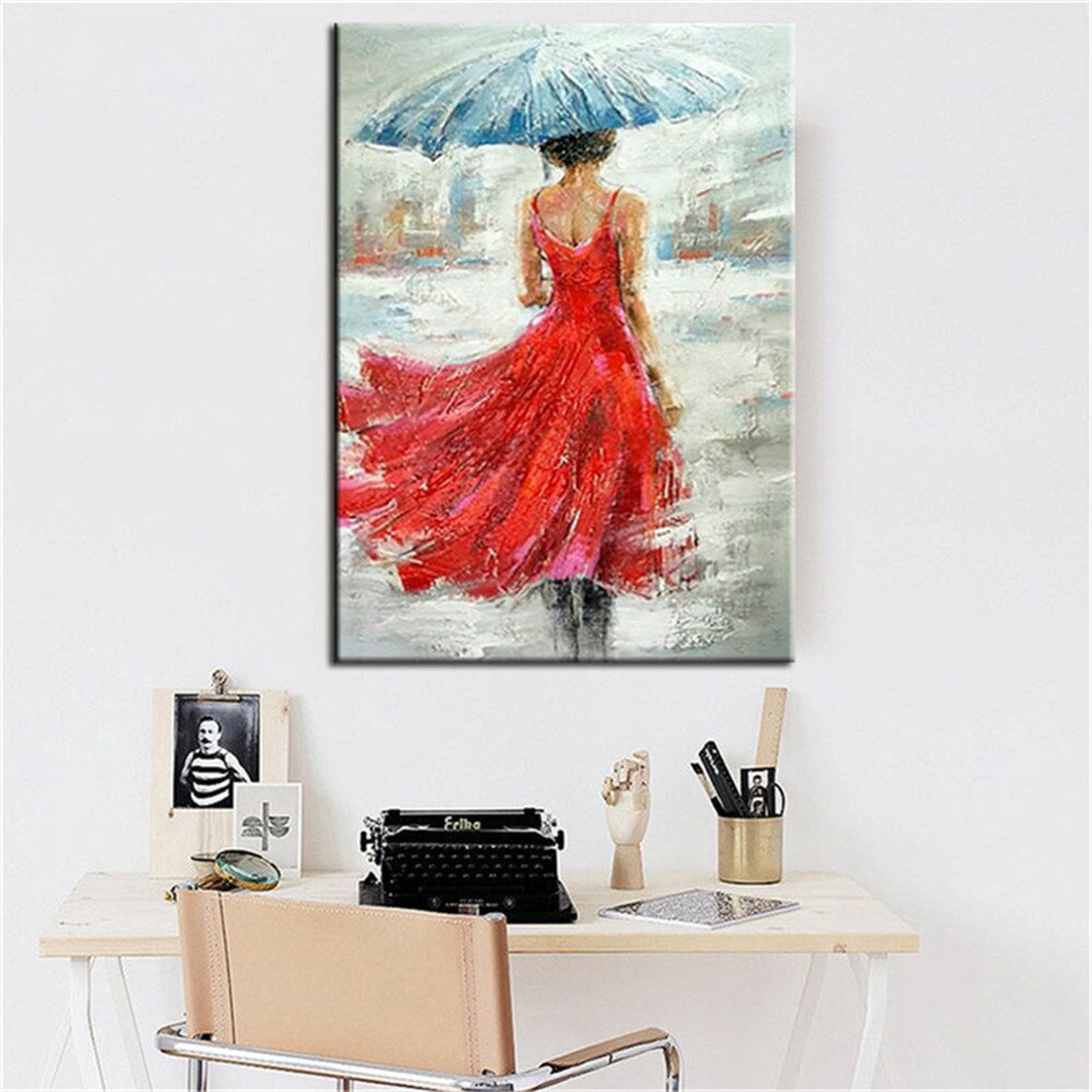 Aritist Hand painted oil Painting Abstract Woman Figure wall