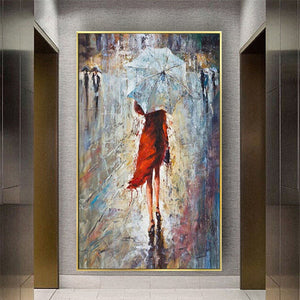 Aritist Hand painted oil Painting Abstract Woman Figure wall