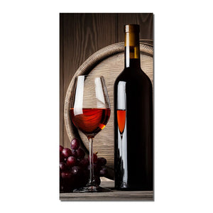 Abstract Red Wine Canvas Painting Nordic Wine Glass Posters And Prints