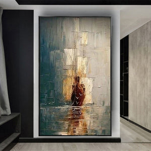 Abstract Painting Decorative Home Wall Picture Handmade