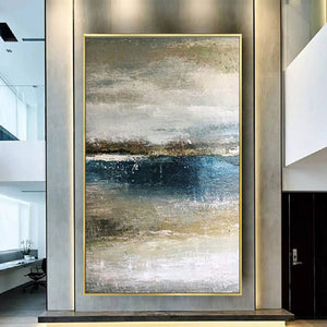 Handmade Canvas Oil Painting Abstract Room Large Home Trim Pictures