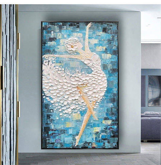 Modern Handmade Wall Picture Decor Living Room Dancer Poster Artwork