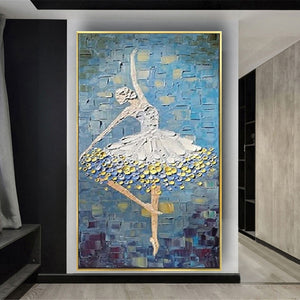 Modern Handmade Wall Picture Decor Living Room Dancer Poster Artwork