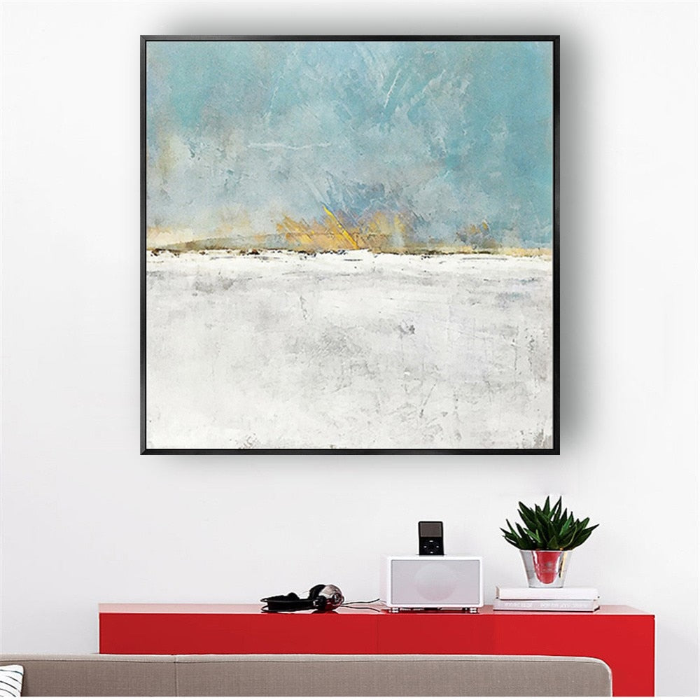 Morandi Hand-Painted Oil Paintings Modern Abstract Art Canvas