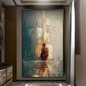 Abstract Painting Decorative Home Wall Picture Handmade