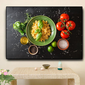 Grains Spices Fruit Vegetables Kitchen Cooking Canvas Painting Posters and Prints Cuadros