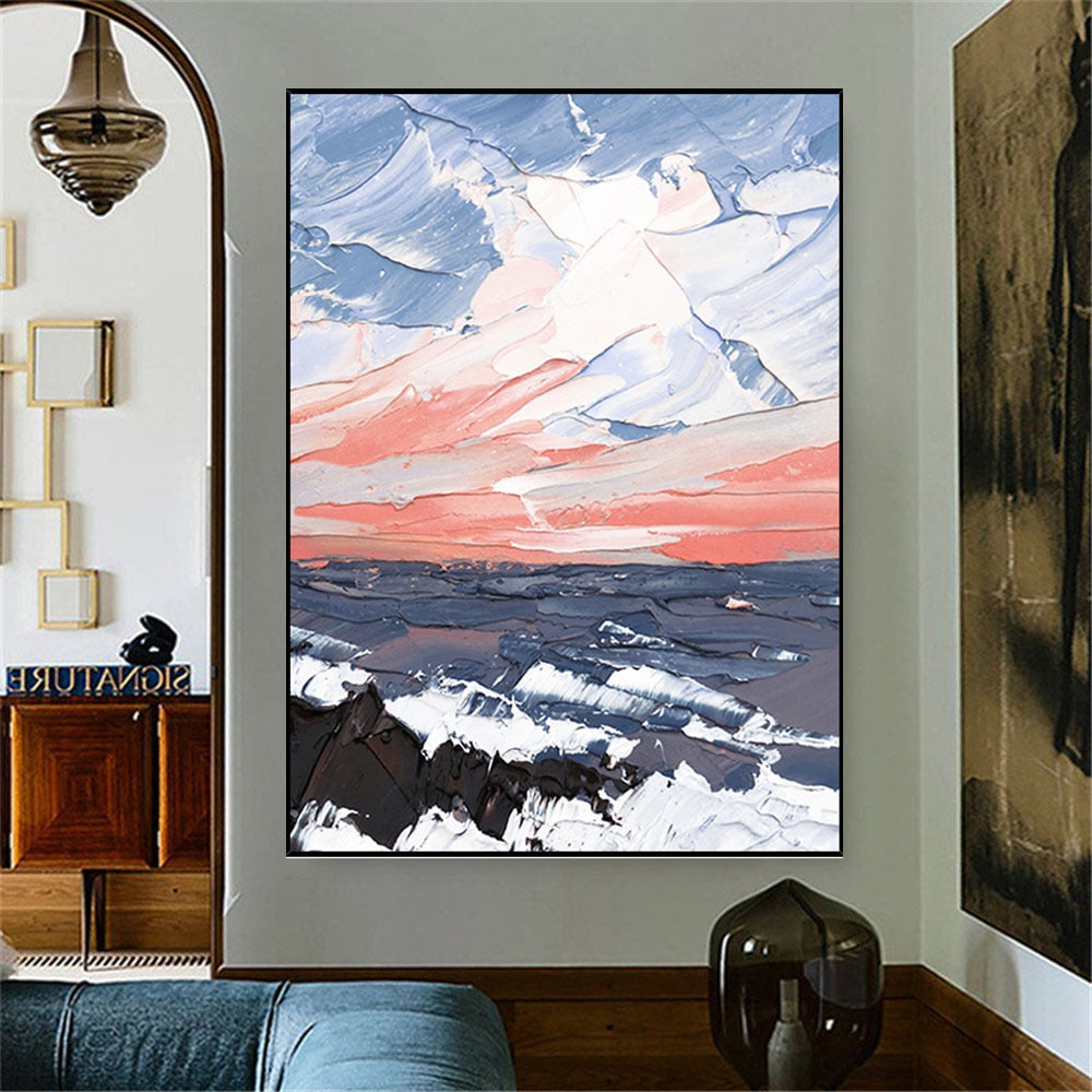 Abstract Sky Art Hand Painted Abstract Landscape Oil Paintings