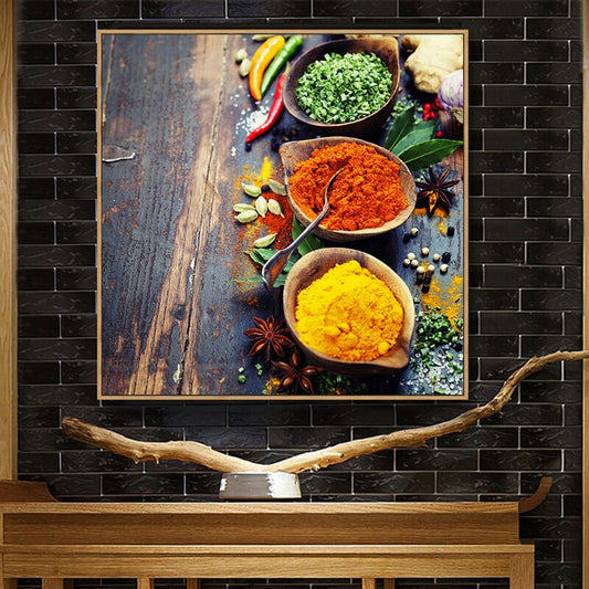 Grains Spices Pepper Kitchen Canvas Painting Cuadros Scandinavian Posters