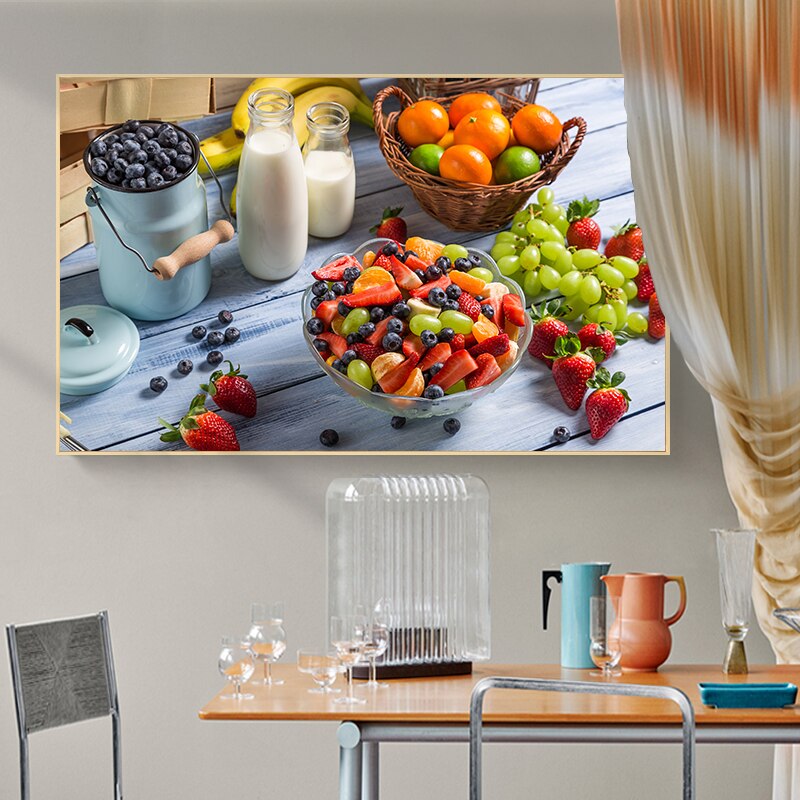 Fruit and Vegetable Kitchen Food Canvas Painting Cuadros Scandinavian Posters