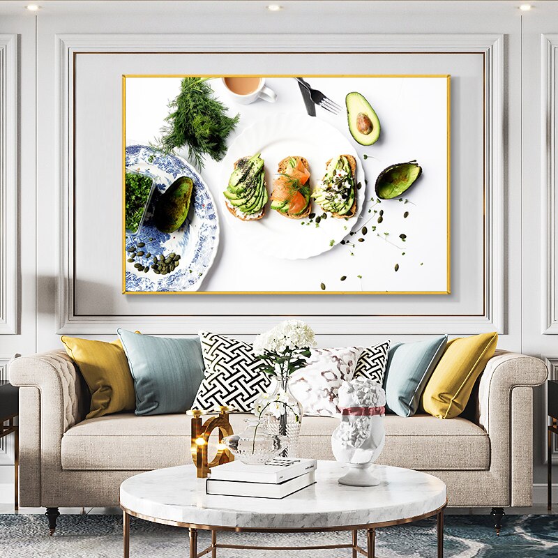 Sushiand Vegetable Kitchen Food Canvas Painting Cuadros Scandinavian Posters