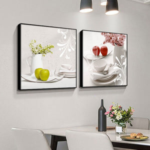 Restaurant Fruit Apple Posters and Prints Painting on Canvas Scandinavian Wall