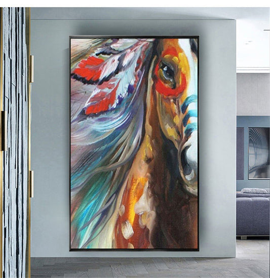 Abstract Hand Painted animal Oil Painting Modern Canvas home Decor