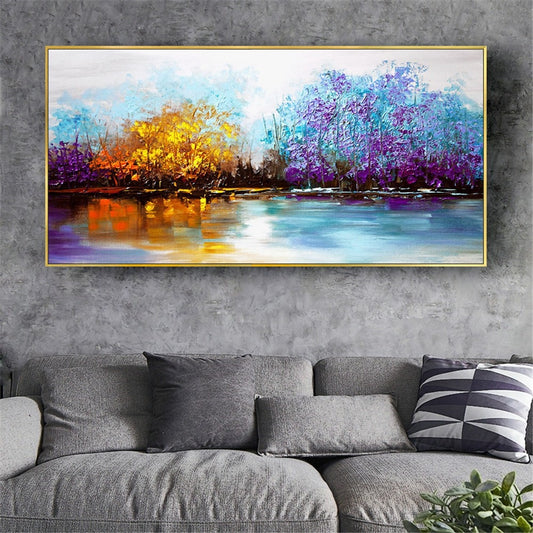 Fashion Interior Trim Canvas Oil Painting Abstract Handmade